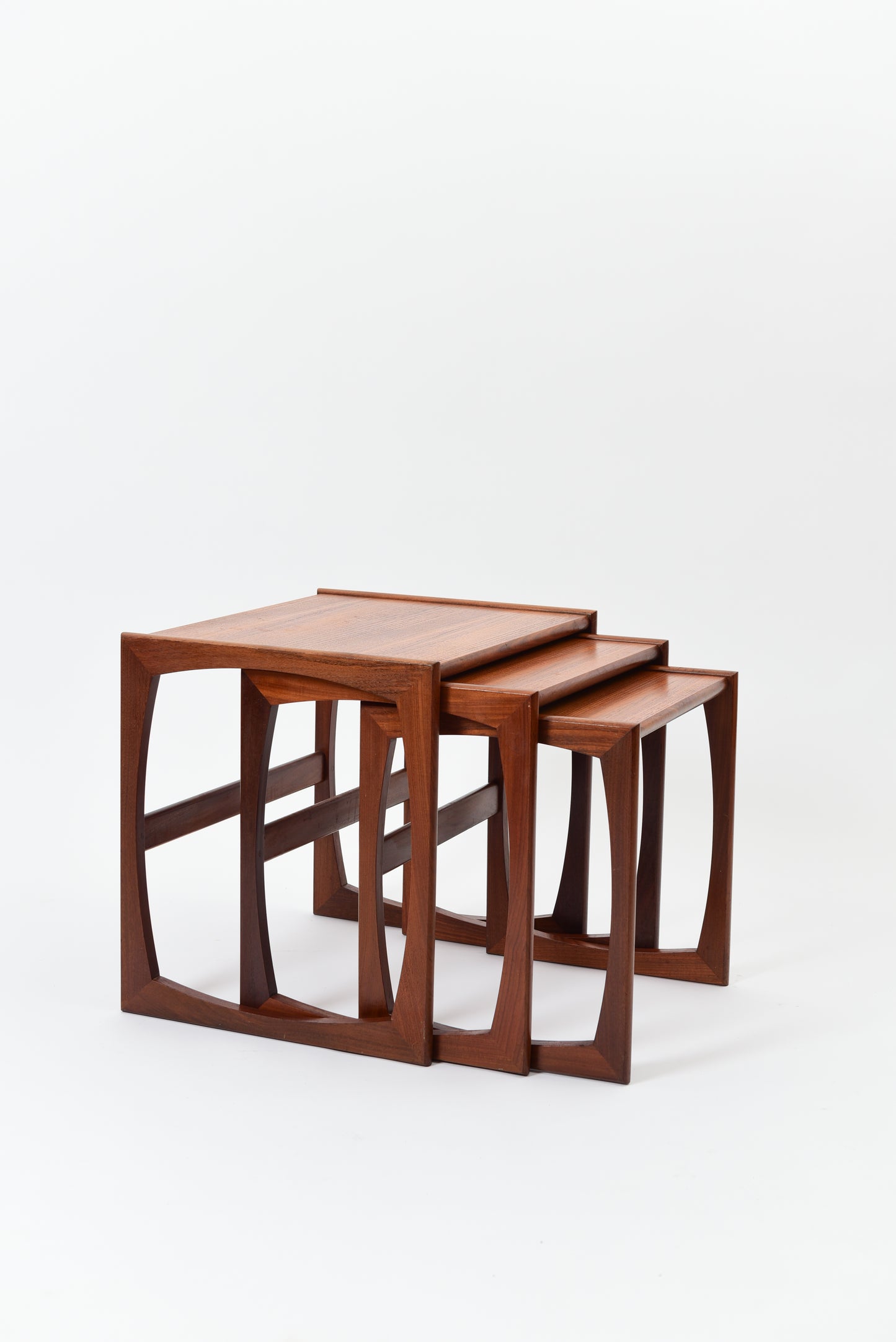 Mid-Century Nesting Coffee Tables - Teak Wood