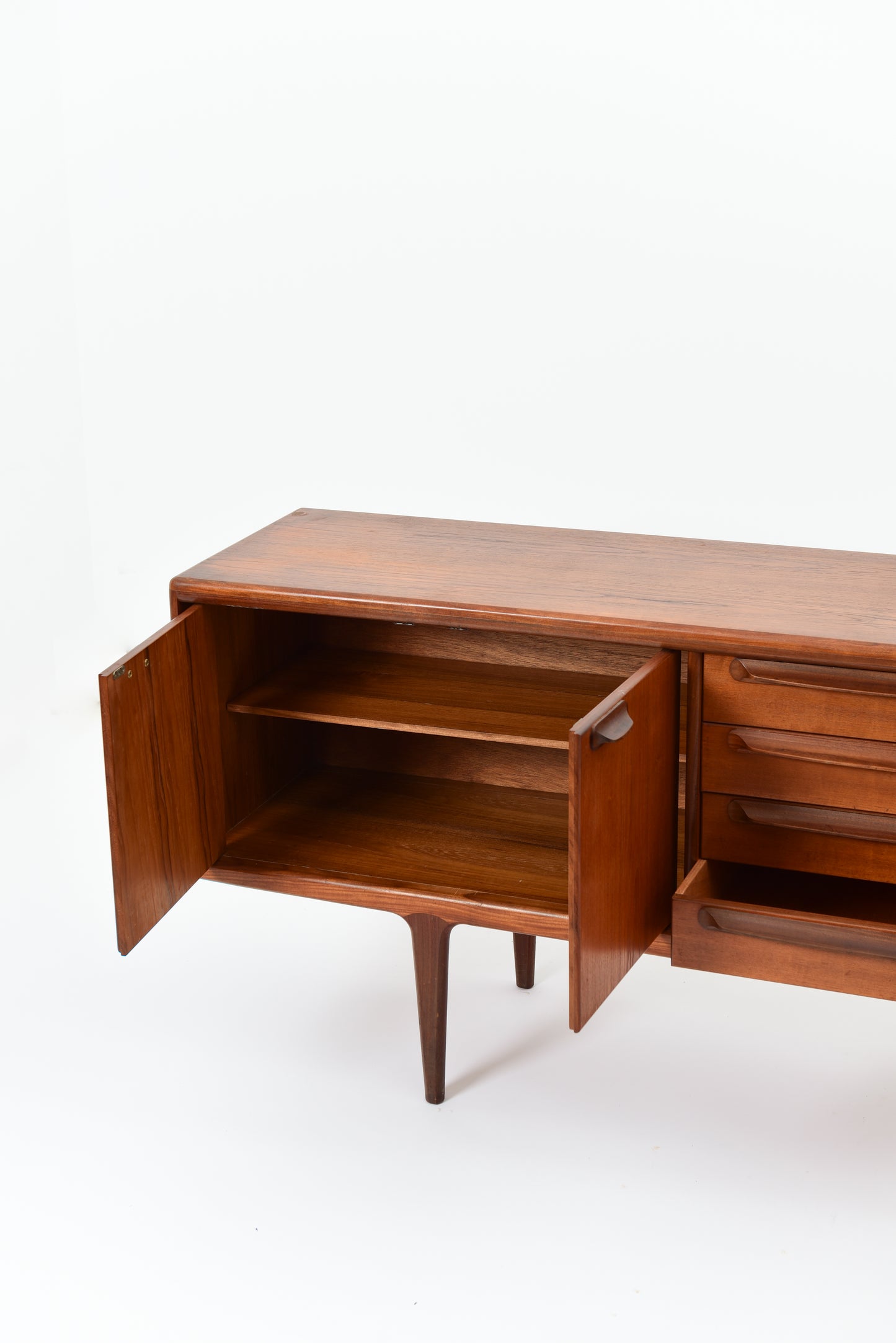 Mid-Century Spacious Sideboard-Teak Wood by John Herbert