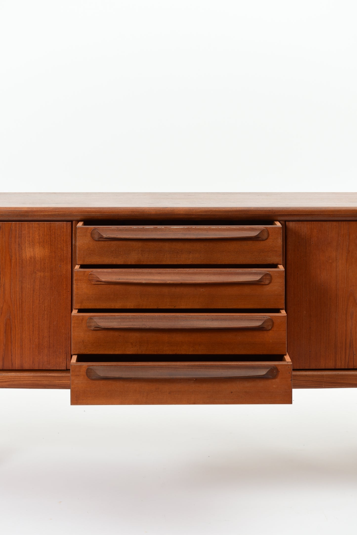 Mid-Century Spacious Sideboard-Teak Wood by John Herbert