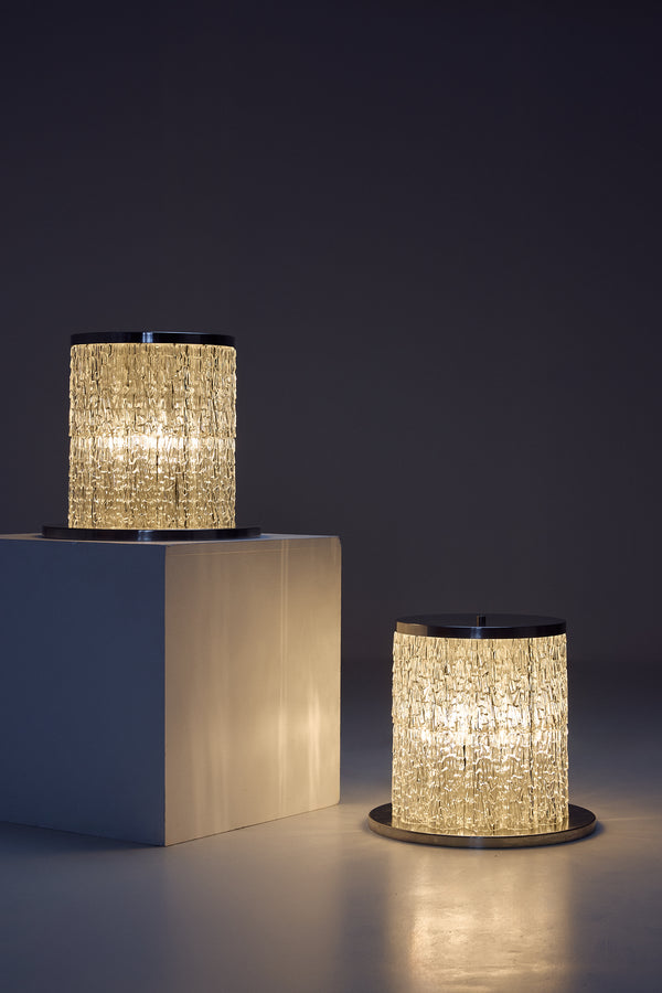 Set of 2 Amber Tronchi Lamp