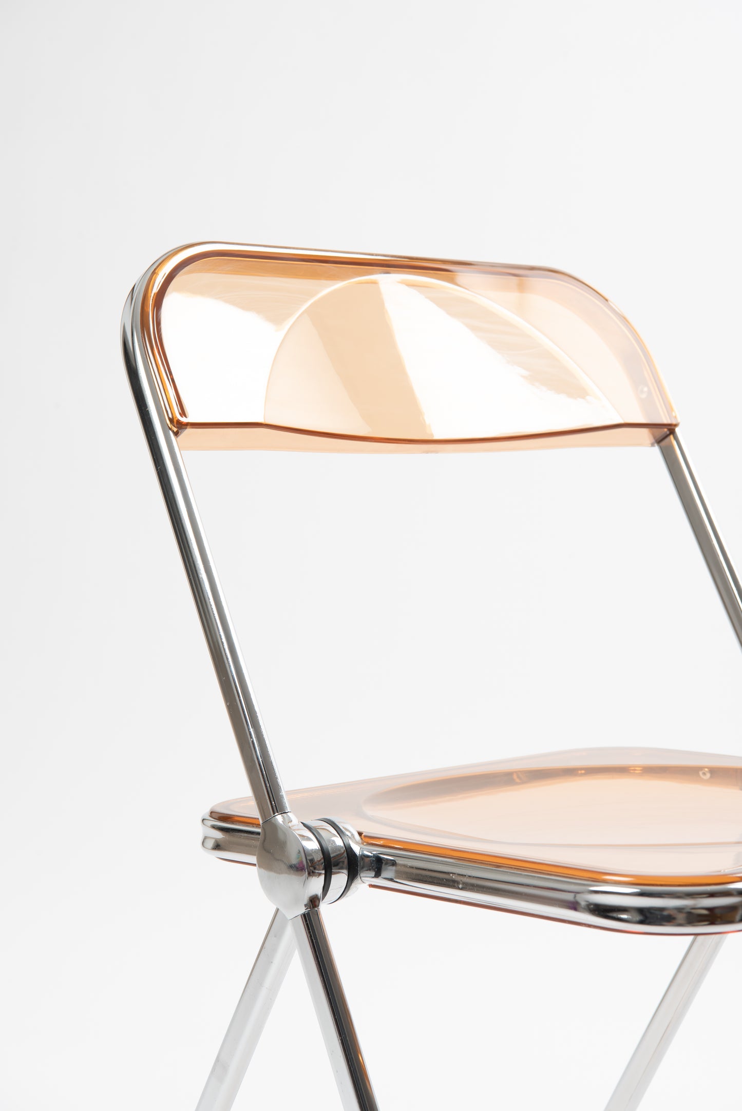 Plia Orange Chair in style of Giancarlo Piretti