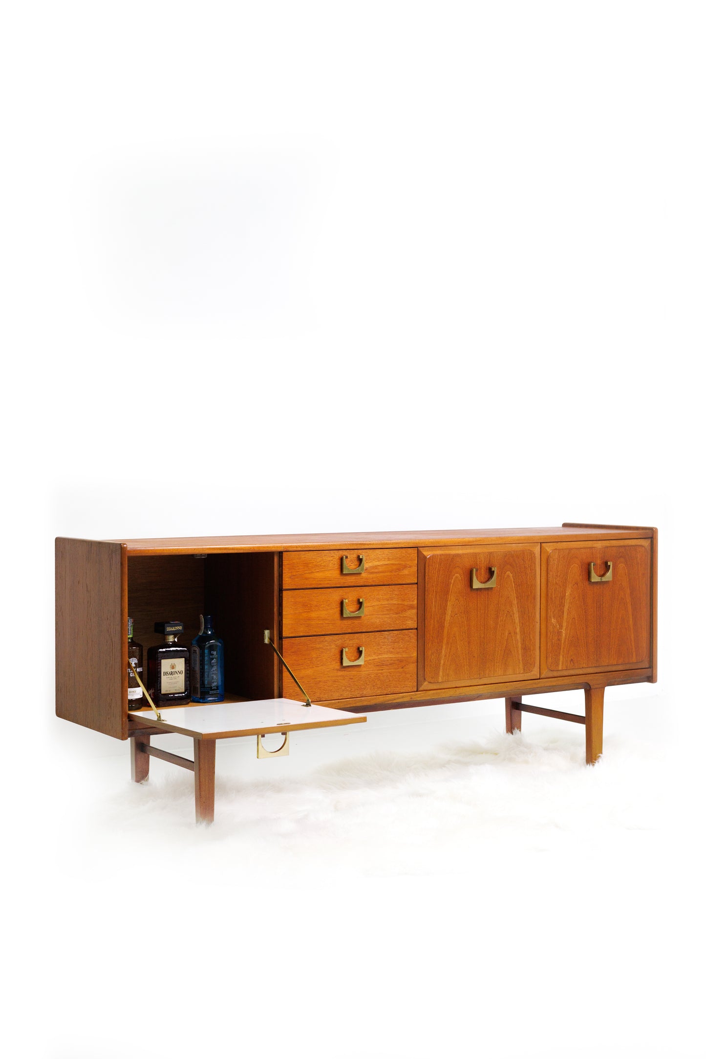 Vintage Mid Century 'Nathan' Mahogany Sideboard