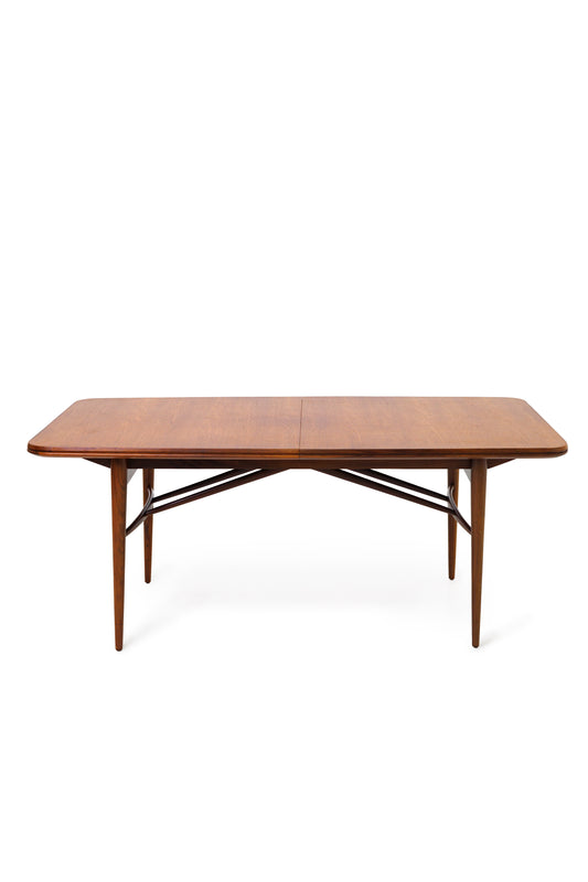 Mid-Century Extendable Dining Table in Teak